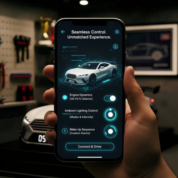 📢📢60% KEDVEZMÉNY !!【🎁A legjobb ajándék🎁】Hiperautós ébresztőóra –🏎️Valósághű GTR motor és fényeffektek