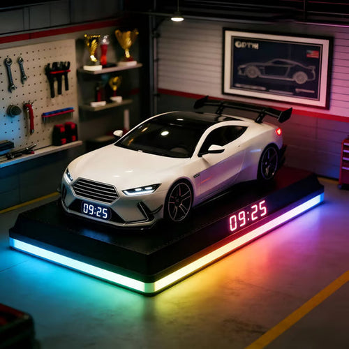 📢📢60% KEDVEZMÉNY !!【🎁A legjobb ajándék🎁】Hiperautós ébresztőóra –🏎️Valósághű GTR motor és fényeffektek