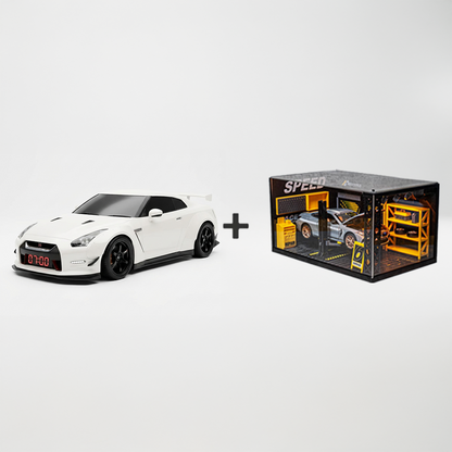 📢📢60% KEDVEZMÉNY !!【🎁A legjobb ajándék🎁】Hiperautós ébresztőóra –🏎️Valósághű GTR motor és fényeffektek